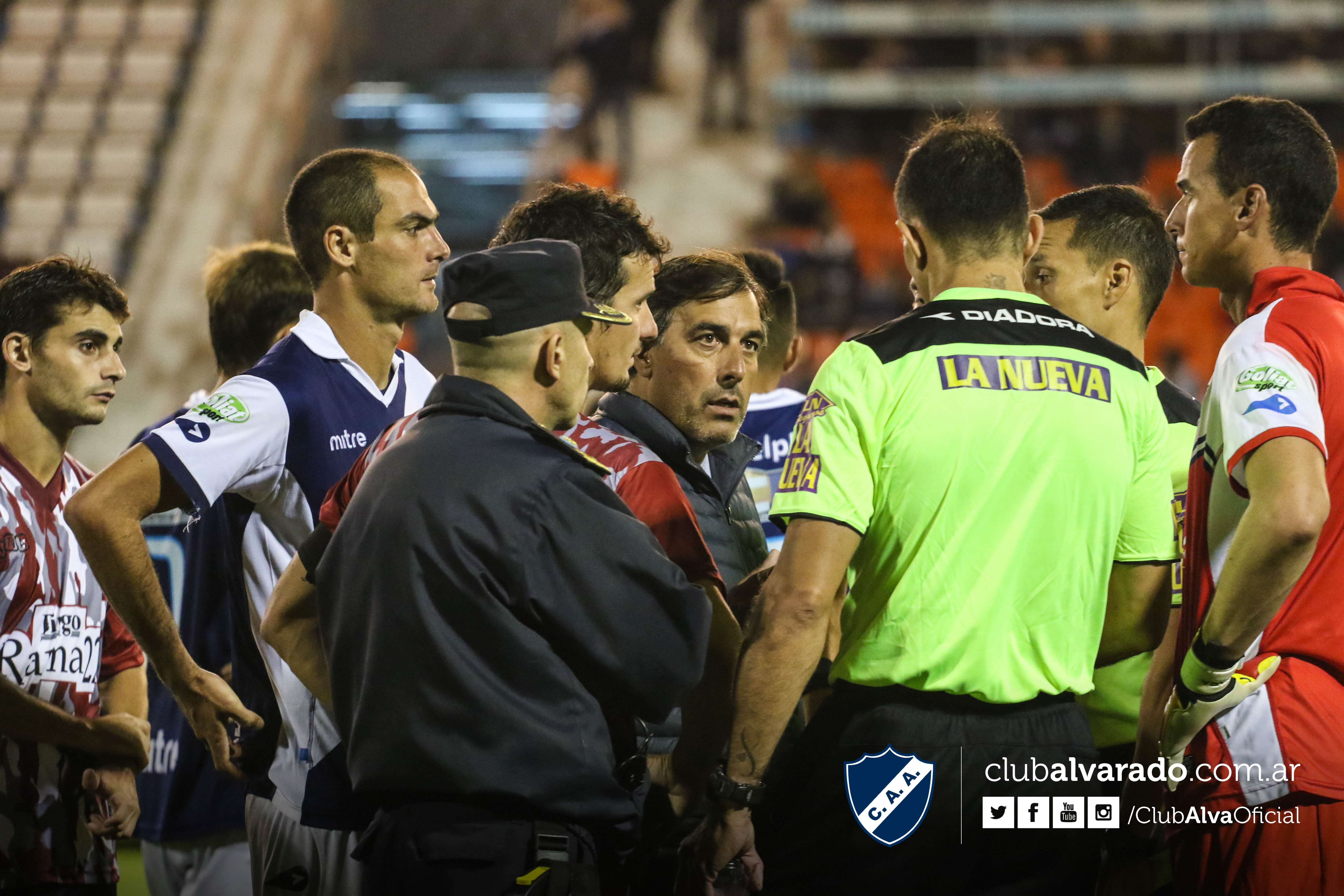 Alvarado quedó eliminado en un partido que no terminó